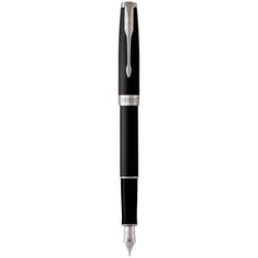 Ручка перова Parker SONNET Matte Black Lacquer CT FP F