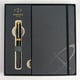 Подарочный набор Parker INGENUITY Black Lacquer GT FP F (ручка-перо + блокнот Parker)