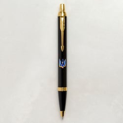 Ручка кулькова Parker IM UKRAINE Black GT BP Тризуб-Ластівка