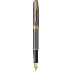 Ручка перова Parker SONNET Grey Lacquer GT FP F