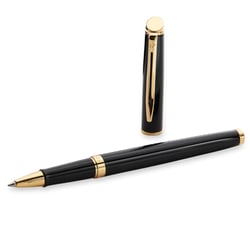 Ручка роллерная Waterman HEMISPHERE Black Lacquer GT RB
