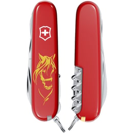 Швейцарський складаний ніж 91мм Victorinox HUNTSMAN ZODIAC Чарівний кінь 1.3713.Z5348u