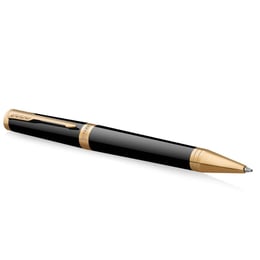 Подарочный набор Parker INGENUITY Black Lacquer GT BP (шариковая ручка + блокнот Parker)