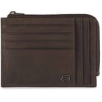Картхолдер с монетницей Piquadro BLACK SQUARE (B3) D.Brown PU1243B3R_TM