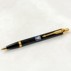 Ручка шариковая Parker IM CITY Black GT BP Герб Киева