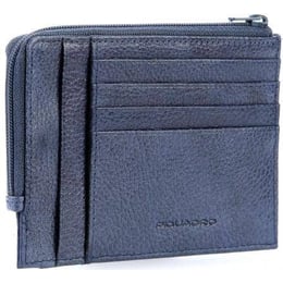 Картхолдер з монетницею Piquadro BLACK SQUARE (B3) Blue PU1243B3R_BLU