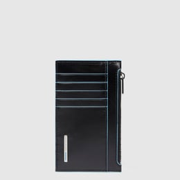 Картхолдер з монетницею Piquadro BLUE SQUARE (B2) Black PP6561B2R_N
