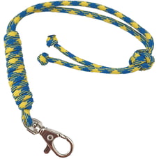 Темляк з карабіном Синьо-жовтий смугастий (1,4м)