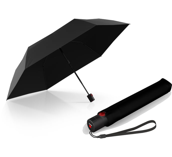 Зонт-автомат Knirps U.200 Ultra Light Duomatic/Black Black UV Coating Kn95 2200 10012