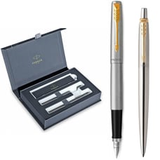 Подарунковий набір Parker JOTTER Stainless Steel GT FP+BP (перо + кулькова)