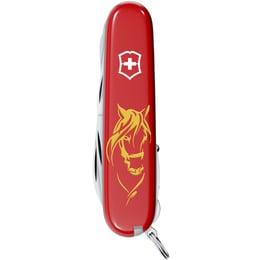 Швейцарський складаний ніж 91мм Victorinox HUNTSMAN ZODIAC Чарівний кінь 1.3713.Z5348u