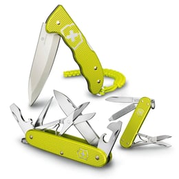 Швейцарський складаний ніж Victorinox HUNTER PRO Electric Yellow 0.9415.L23