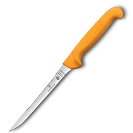 Нож для филетирования рыбы 16 см с рыбочисткой Victorinox SWIBO Fish Filleting Flexible 5.8448.16