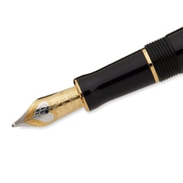 Ручка перова Parker DUOFOLD Black GT FP18 F