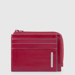 Картхолдер з монетницею Piquadro BLUE SQUARE (B2) Red PP4822B2R_R