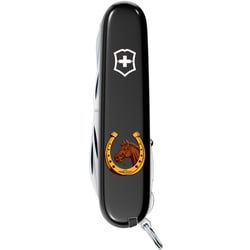 Швейцарський складаний ніж 91мм Victorinox HUNTSMAN ZODIAC Кінь з підковою 1.3713.3.Z5350u