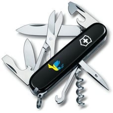 Швейцарський складаний ніж 91мм Victorinox CLIMBER UKRAINE 1.3703.3_T1036u