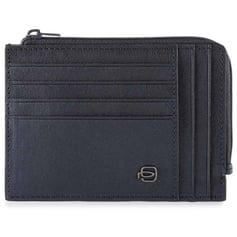 Картхолдер з монетницею Piquadro BLACK SQUARE (B3) Blue PU1243B3R_BLU