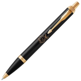 Ручка кулькова Parker IM ZODIAC Black GT BP Чорний Водяний Кролик