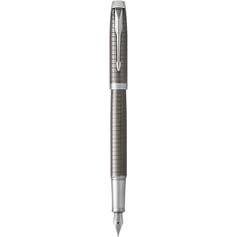 Ручка перова Parker IM Premium Dark Espresso Chiselled CT FP F