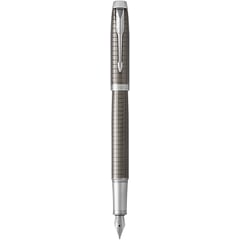 Ручка перова Parker IM Premium Dark Espresso Chiselled CT FP F