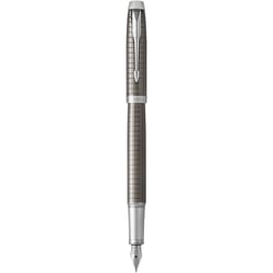 Ручка перьевая Parker IM Premium Dark Espresso Chiselled CT FP F