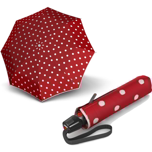 Парасолька-автомат Knirps T.200 Medium Duomatic/Dot Art Red Kn95 3201 4903