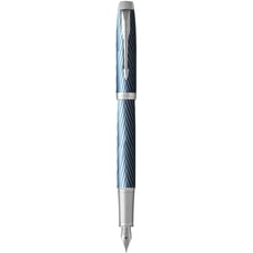 Ручка перова Parker IM Premium Blue Grey CT FP F