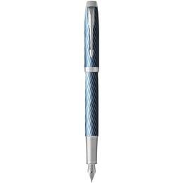 Ручка перова Parker IM Premium Blue Grey CT FP F