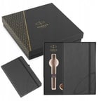 Подарочная коробка с блокнотом Parker GIFT24 Notebook Grey PAR2196931