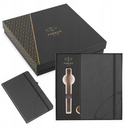 Подарочная коробка с блокнотом Parker GIFT24 Notebook Grey PAR2196931