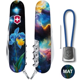 Швейцарський складаний ніж 91мм Victorinox CAMPER DESIGN Блакитно-жовтий ірис 1.3613.3.R2060pk