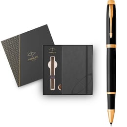 Подарочный набор Parker IM Black GT RB (роллер + блокнот Parker)