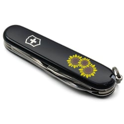 Швейцарський складаний ніж 91мм Victorinox SPARTAN UKRAINE 1.3603.3_T1340u