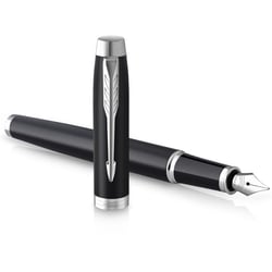 Ручка перова Parker IM Matte Black CT FP F