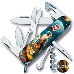 Швейцарський складаний ніж 91мм Victorinox CLIMBER UKRAINE 1.3703.3.T3210pw