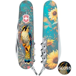 Швейцарський складаний ніж 91мм Victorinox CAMPER UKRAINE 1.3613.3.T3180pw