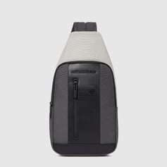 Сумка-слинг Piquadro BRIEF 2 SPECIAL (BR2S) Grey-Black CA4536BR2S_GRN