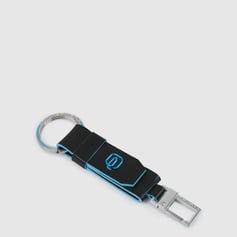Брелок із карабіном Piquadro BLUE SQUARE (B2) Black PC3751B2-N