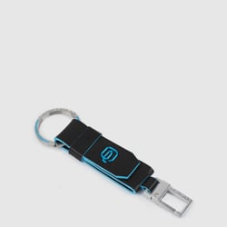 Брелок із карабіном Piquadro BLUE SQUARE (B2) Black PC3751B2-N