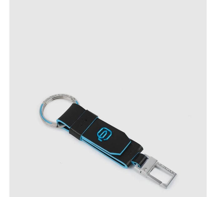 Брелок із карабіном Piquadro BLUE SQUARE (B2) Black PC3751B2-N