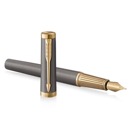 Ручка перьевая Parker INGENUITY Grey Lacquer GT FP F