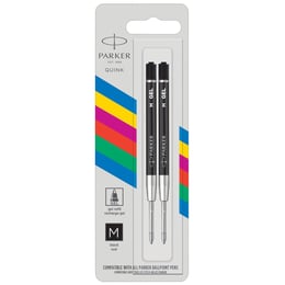 Стержень Parker QuinkFlow GEL (Economy) гелевый черный M (2 шт)