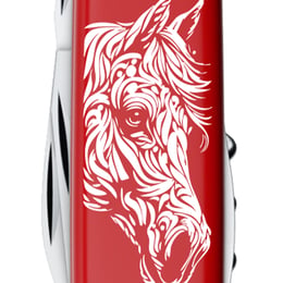 Швейцарський складаний ніж 91мм Victorinox SPARTAN ZODIAC Могутній кінь 1.3603.Z5330u