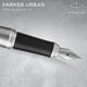 Ручка перьевая Parker URBAN Metro Metallic CT FP F
