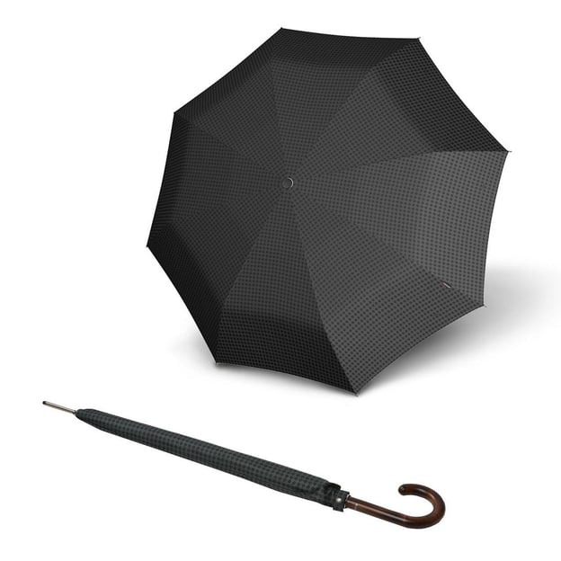 Парасолька-напівавтомат Knirps Long Automatic/Cube Grey Kn79 923 7042