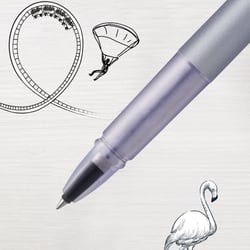 Ручка роллерная Parker VECTOR XL Metallic Silver Blue CT RB