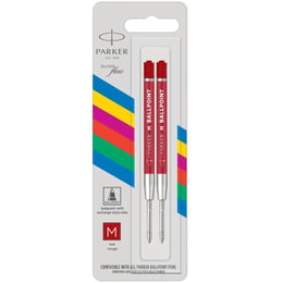 Стержень Parker QuinkFlow (Economy) шариковый красный M (2 шт)