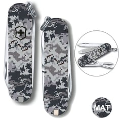 Складной нож 58 мм Victorinox CLASSIC SD ARMY Пиксель синий 0.6223.3.W3942pw