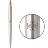 Ручка кулькова Parker JOTTER ARMY Stainless Steel GT BP Емблема ДСНС України
